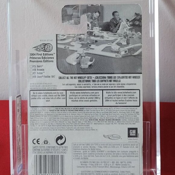 GRADED AND SEALED, 2004 HOT WHEELS, 1947 CHEVY FLEETLINE, FIRST EDITION, MINT!!! - Picture 4 of 4